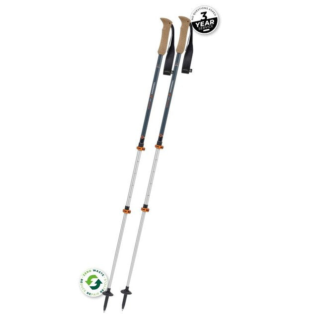 Komperdell Ridgehiker Cork Powerlock Trekking Poles with Antishock Absorption System