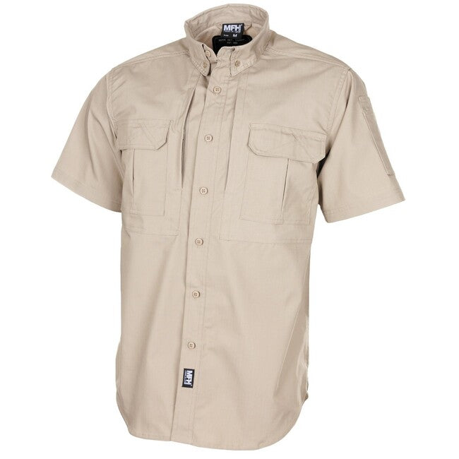 MFH Professional Attack T-Shirt, Short Sleeve, Teflon Coated, Khaki