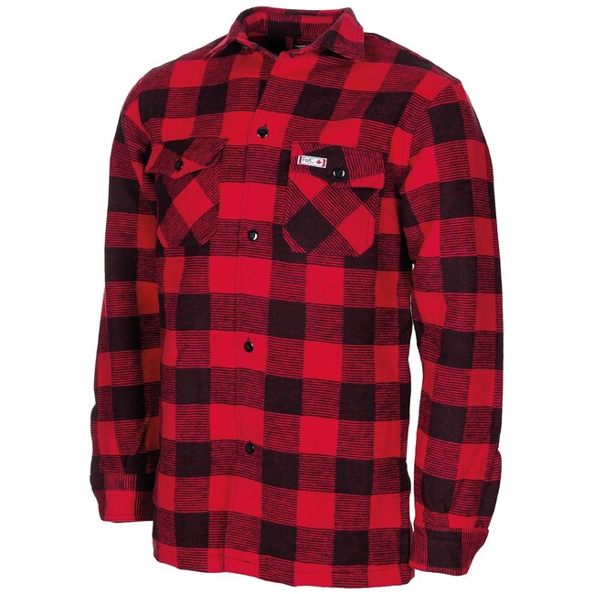 Fox Outdoor Lumberjack Flannel Shirt, Red-Black