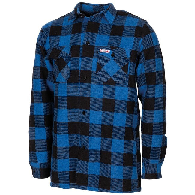 Fox Outdoor Lumberjack Flannel Shirt, Navy Blue-Black