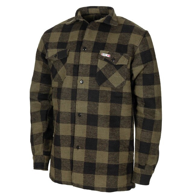 Fox Outdoor Lumberjack Flannel Shirt, OD Green-Black