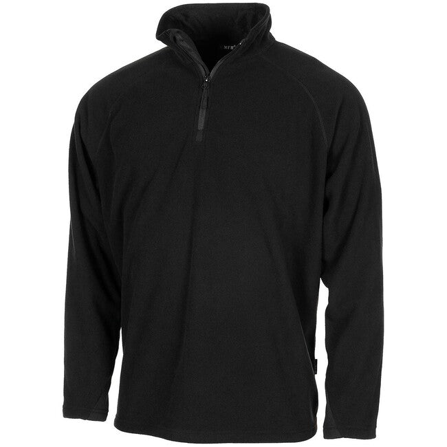 MFH Troyer Fleece Shirt, Black