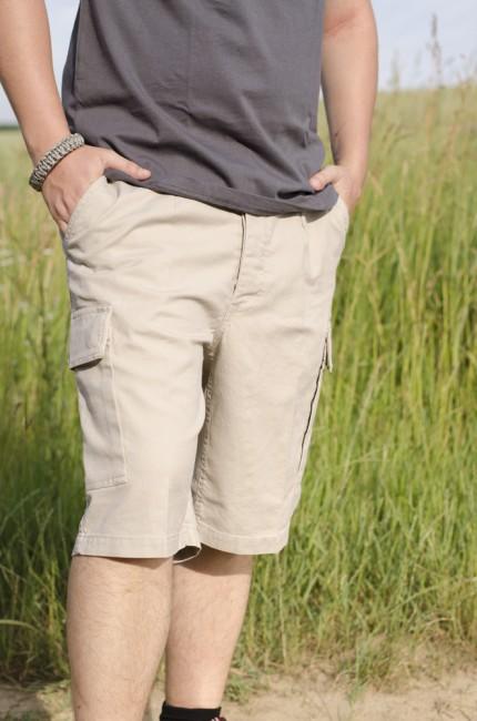 Mil-Tec Moleskin Shorts, Prewash Khaki