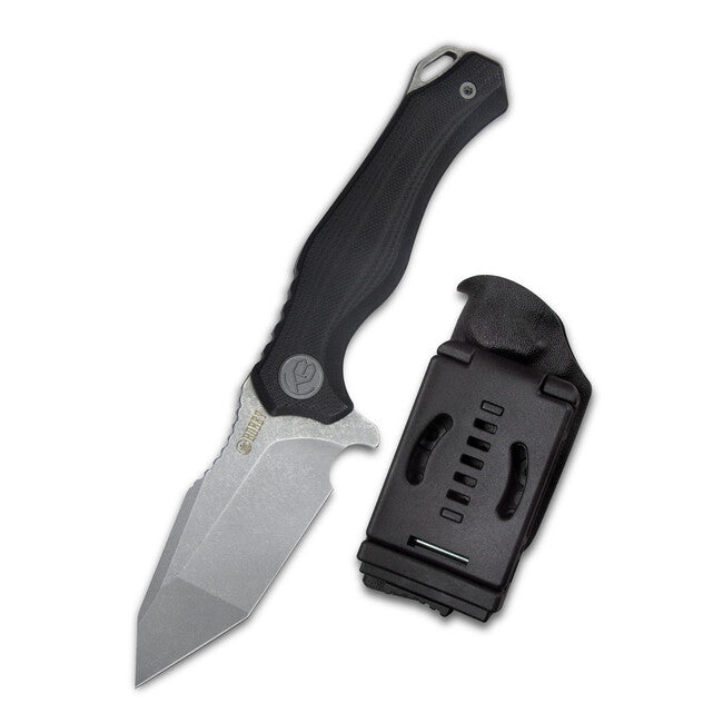 KUBEY Golf SW Fixed Blade Knife, Black