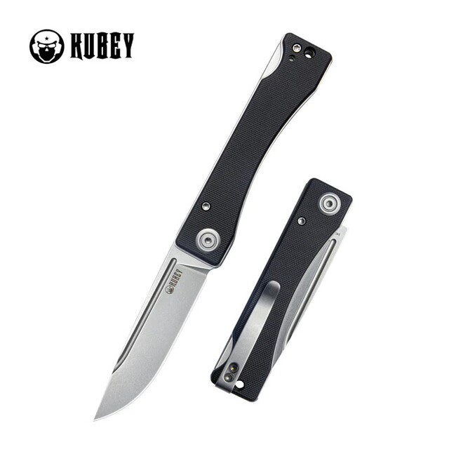 KUBEY Akino Folding Knife, Black
