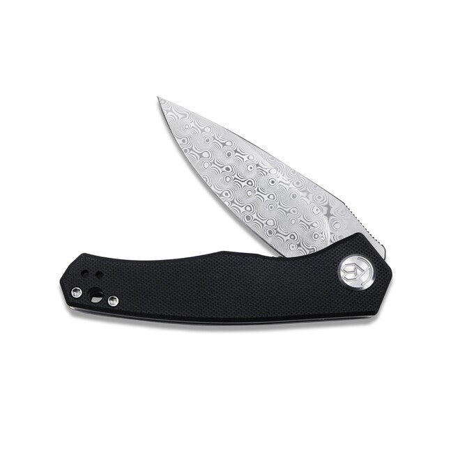KUBEY Cadmus Damascus Folding Knife