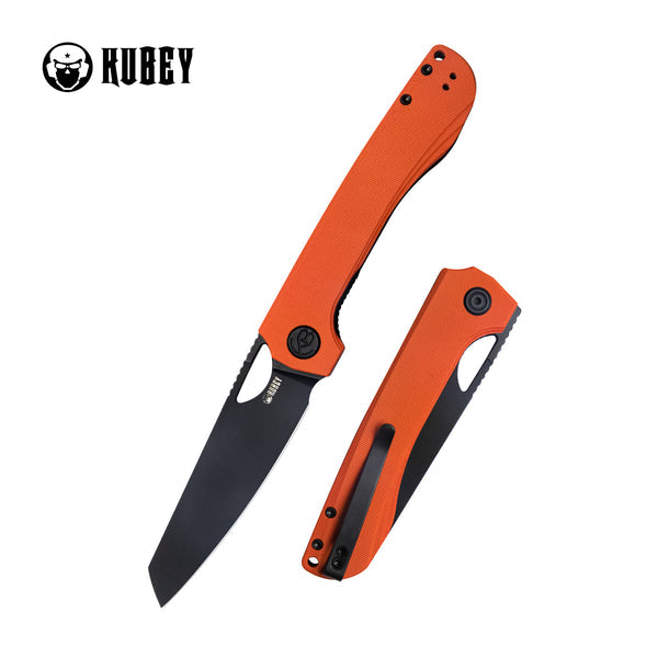 Kubey Elang Folding Knife, Orange & Black