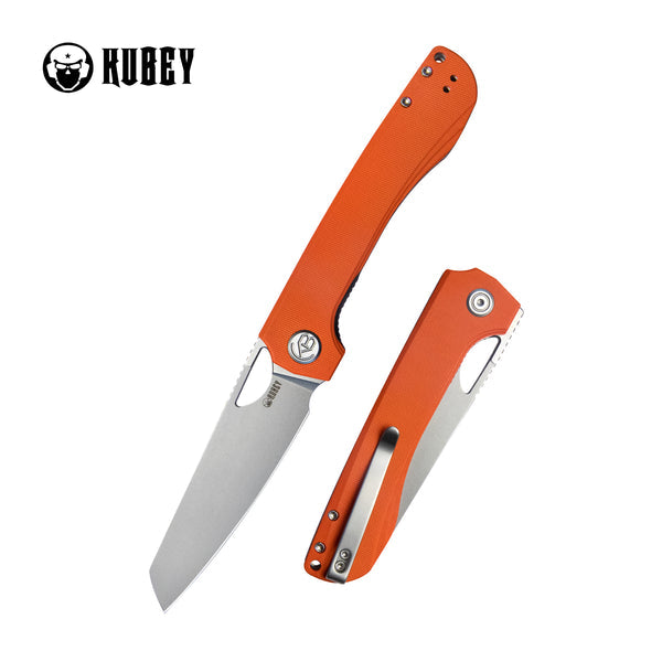 KUBEY Elang Folding Knife Orange G10