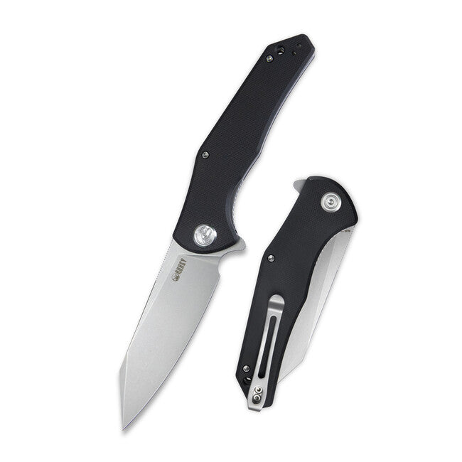 KUBEY Flash Folding Knife, AUS 10 Steel, Black