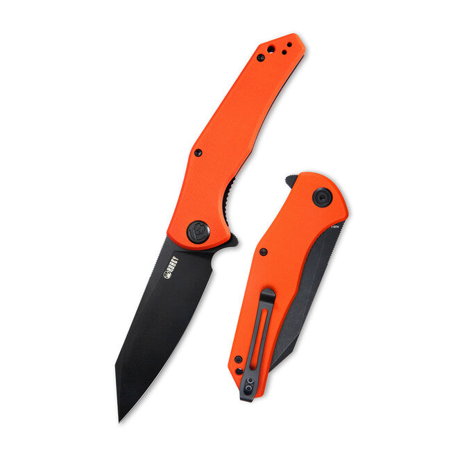 KUBEY Flash Folding Knife, AUS-10 Steel, Orange