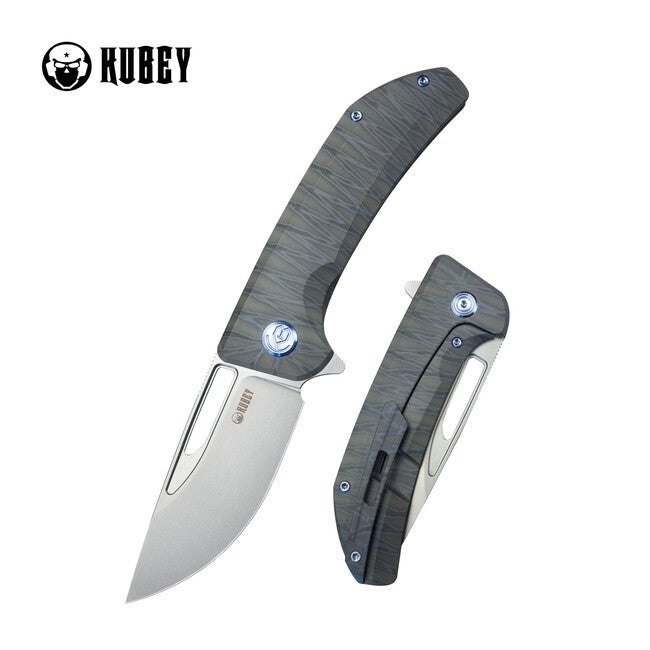 KUBEY Hyperion Flame Titan Folding Knife