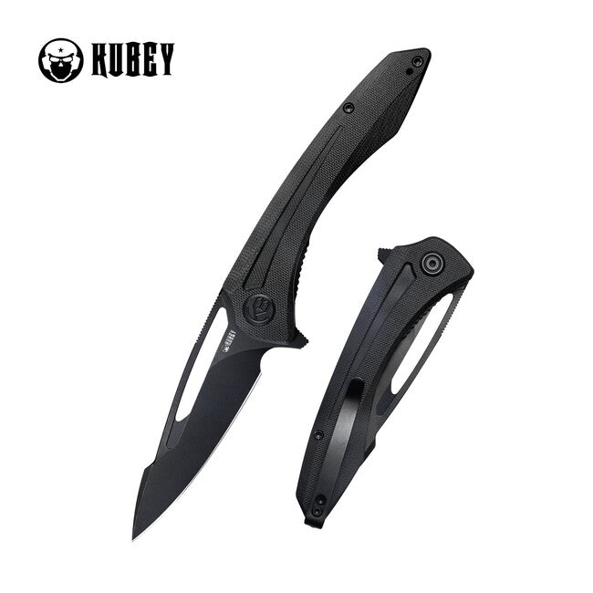 KUBEY Merced Dark Night Folding Knife