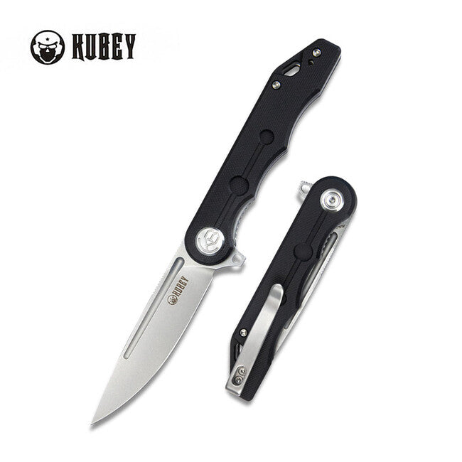 KUBEY Mizo Folding Knife Black G10