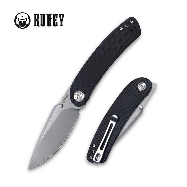 KUBEY Momentum Folding Knife Black (AUS-10)
