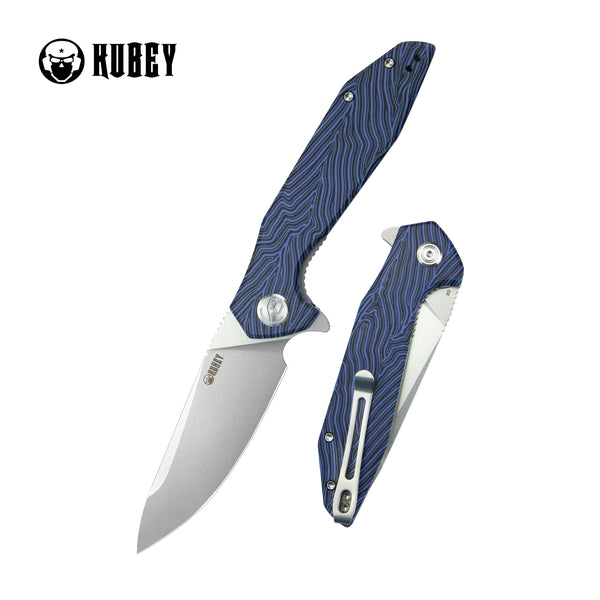 KUBEY Nova Blue Folding Knife