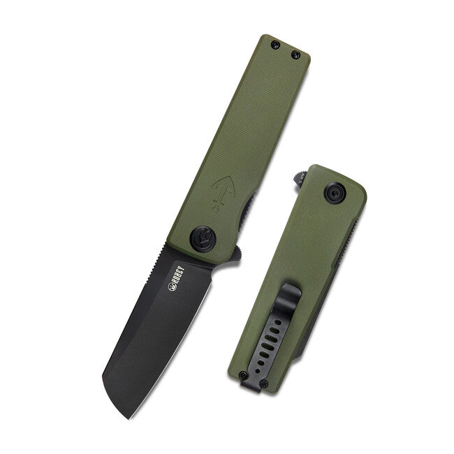 KUBEY Sailor Folding Knife Green & Black