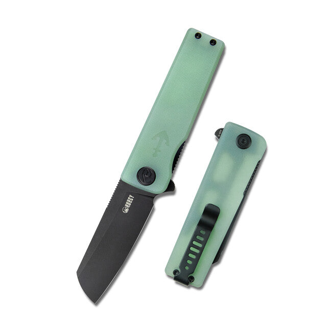KUBEY Sailor Folding Knife Jade & Black