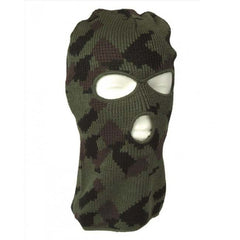 Mil-Tec Balaclava 3 Hole Woodland