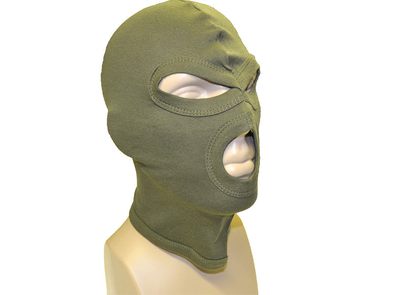MFH Balaclava 3 Hole, Olive