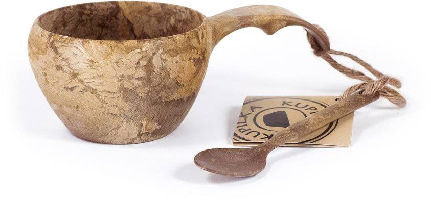 KUPILKA Classic Cup 21 Mug with Spoon, Brown