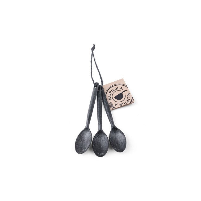 KUPILKA 3 Tea Spoon Set 3pcs, Black