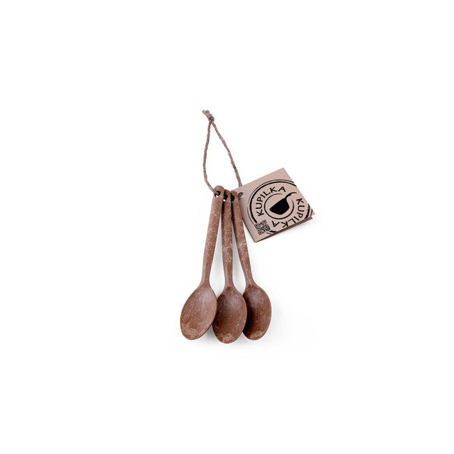KUPILKA 3 Set of 3 Tea Spoons, Brown