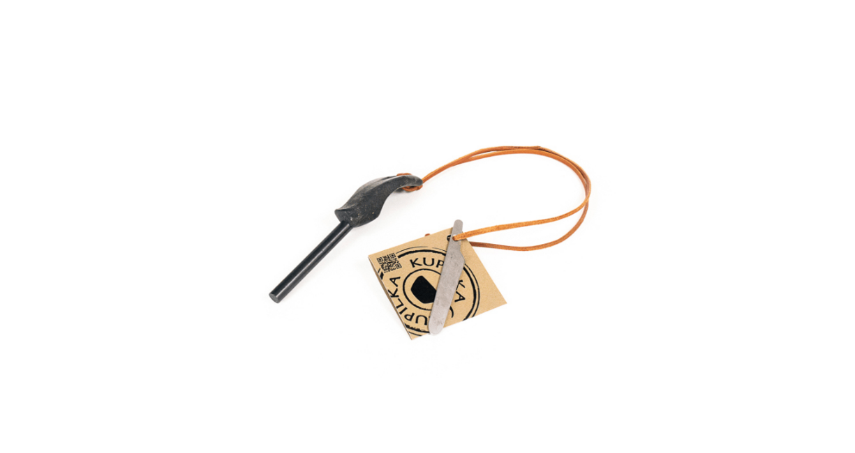 Kupilka FS8K Firesteel 8 Flint Striker, 124mm, Black