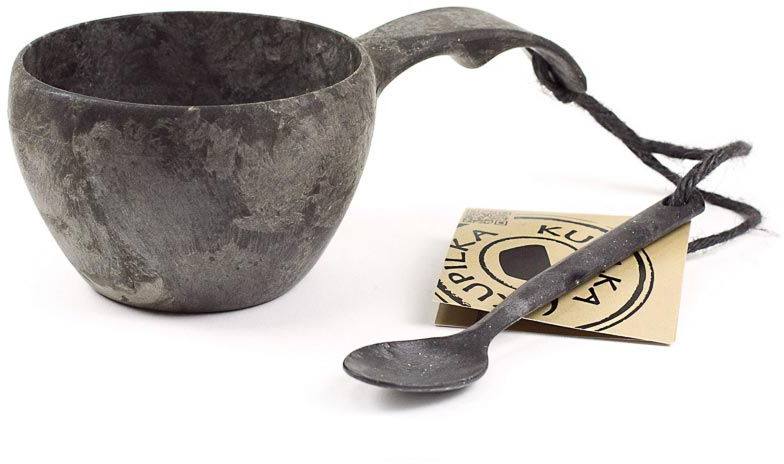 Kupilka 21 Classic Cup Mug with Spoon, Black