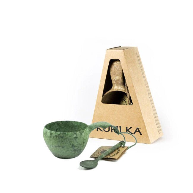Kupilka Mug with Spoon, 210 ml, Green