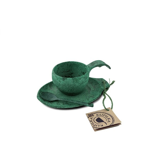 Kupilka Cup with Spoon and Plate, 210 ml, Green