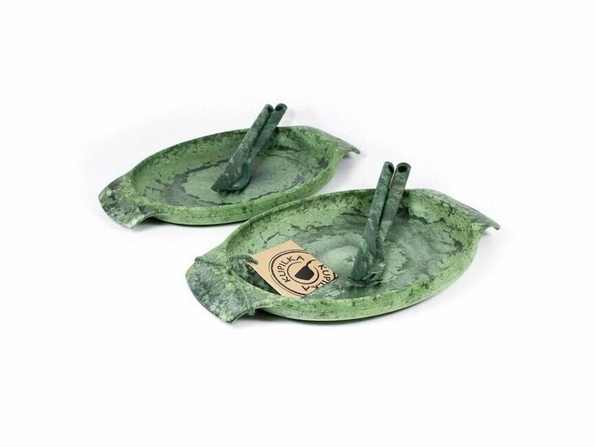 Kupilka Tableware Set 2 Plates, 2 Knives, 2 Forks, Green