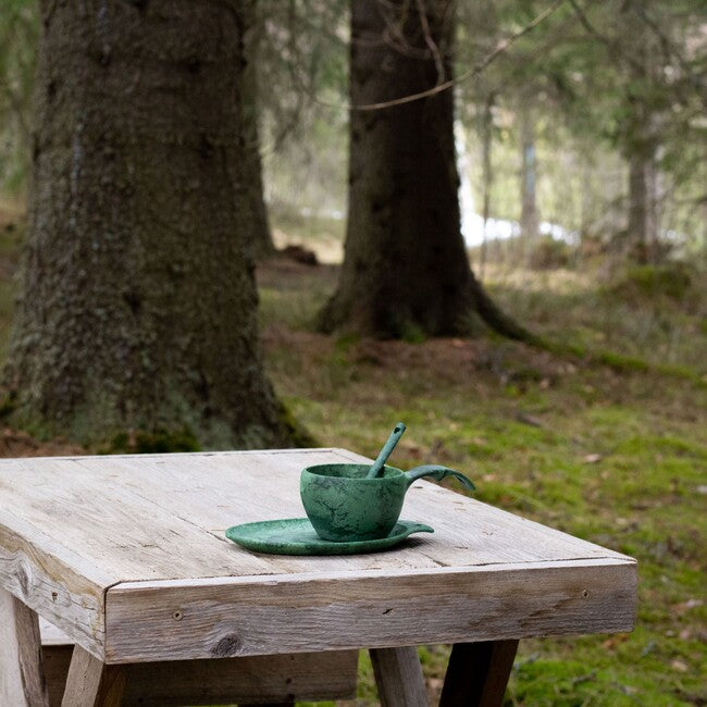 Kupilka Cup with Spoon and Plate, 210 ml, Green