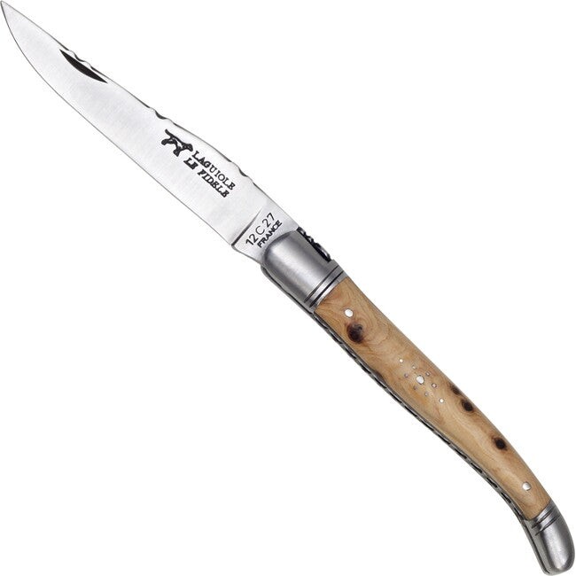 Laguiole Le Fidele Folding Knife, Juniper Wood