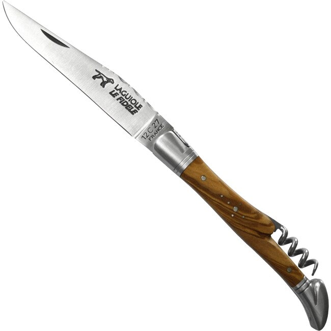 Laguiole le Fidele vreckový nôž Laguiole M Korkenz olive