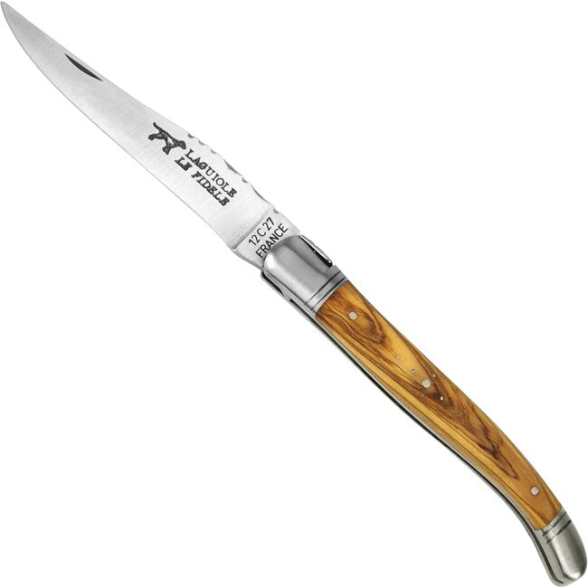 Laguiole Le Fidele Pocket Knife, Olive Wood