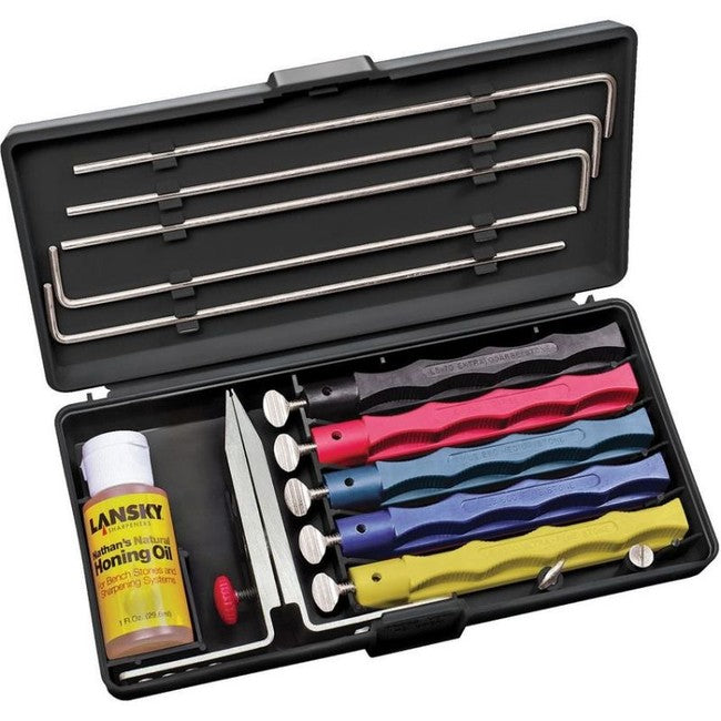 Lansky Deluxe Knife Sharpening System 5-Piece Set