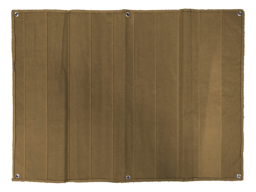 WARAGOD Large Velcro Panel Blanket with 6 eyelets, Tan