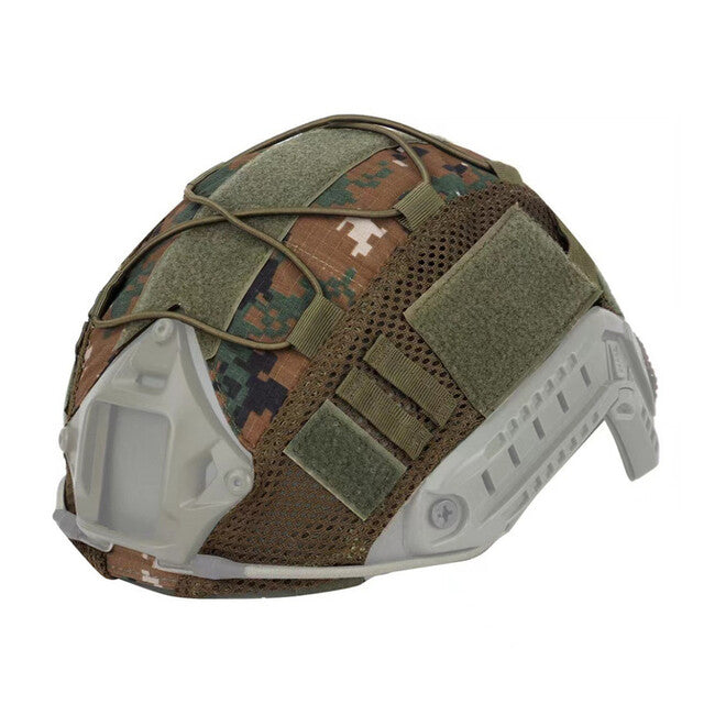 Leguon Warder Tactical Helmet Cover, Digital Woodland