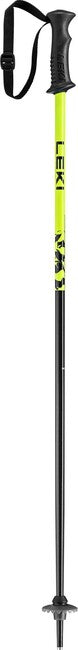 LEKI Rider Kids Ski Poles, Black/Neon Yellow/White