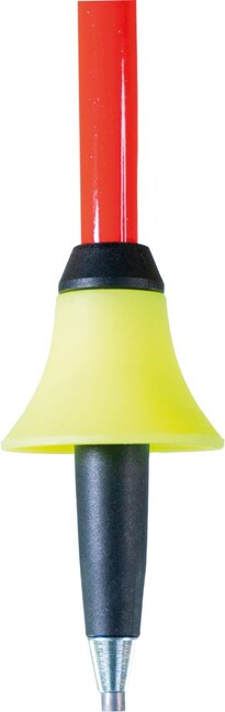 LEKI Flex Tip DH/GS Ski Pole Baskets 85 mm, Black-Neon Yellow