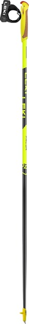 LEKI PRC Junior Ski Poles, Neon Yellow-Black-Light Anthracite