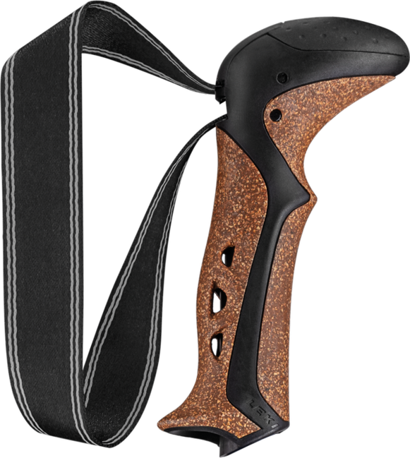 LEKI Aergon CorTec Soft Strap Replacement Part, Black-Brown, 18 mm