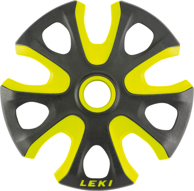 LEKI Big Mountain Replacement Basket, Neon Yellow-Black, 95 mm