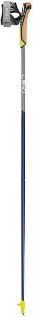 LEKI Nordic Walking Poles Speed Pacer Lite, Navy Blue-Dark Metallic-Light Anthracite-Neon Yellow