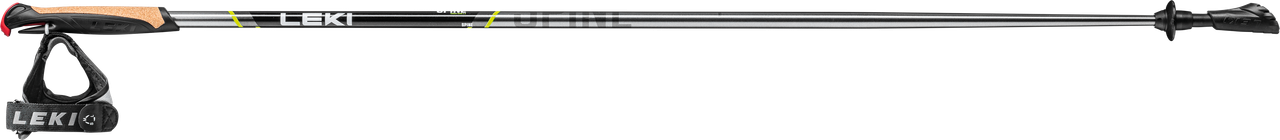 LEKI Nordic Walking Poles Spine Shark, Light Anthracite-Black-Lime