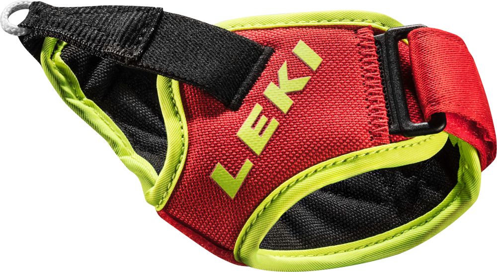 LEKI Pútka Frame Strap Trigger S, červené/žlté