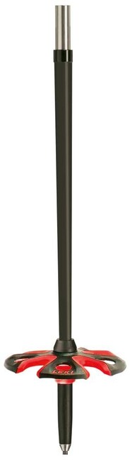 LEKI Winter Trail Running Kit Lower Segment Poles with Tip and Snow Basket 120+125cm, Black-Red