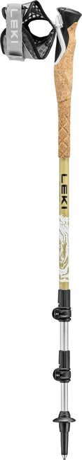 LEKI Cross Trail TA Trekking Poles, White-Brown-Black, 100-135 cm