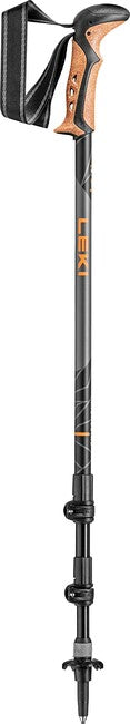 LEKI Khumbu AS Trekking Poles, Dark Anthracite-Orange-Black, 110-145 cm