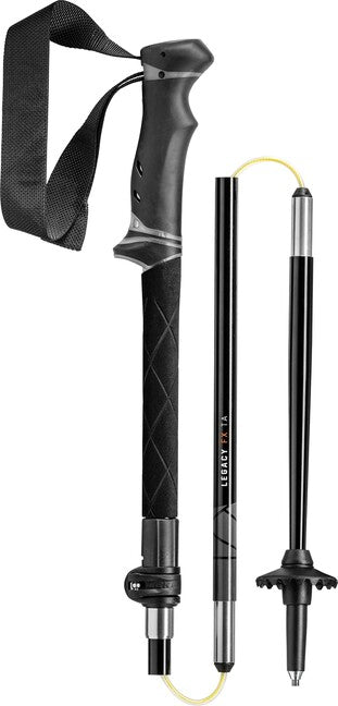 LEKI Legacy FX TA Trekking Poles, Silver Grey-Bright Red-Black, 110-130 cm